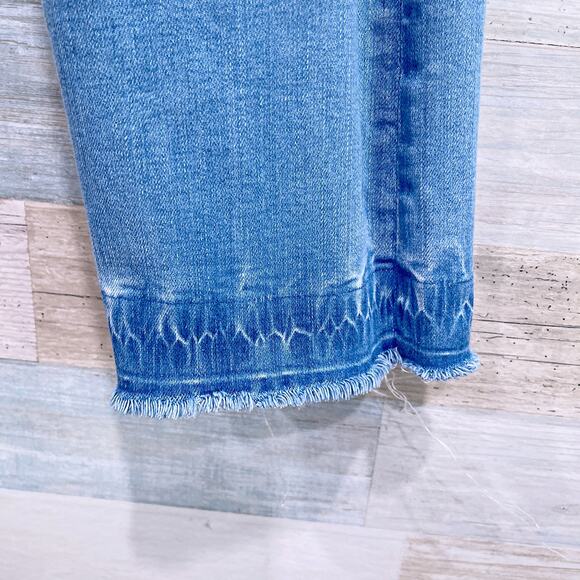 AG ADRIANO GOLDSCHMIED Jodi Crop Jeans High Rise Slim Crop Raw Hem Womens 29 - Picture 4 of 9